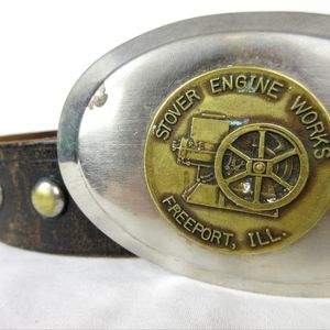 Vintage Leather Belt, Studded Steampunk Biker